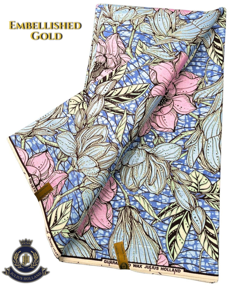 JHG364 - Julius Holland Metallic Wax Print