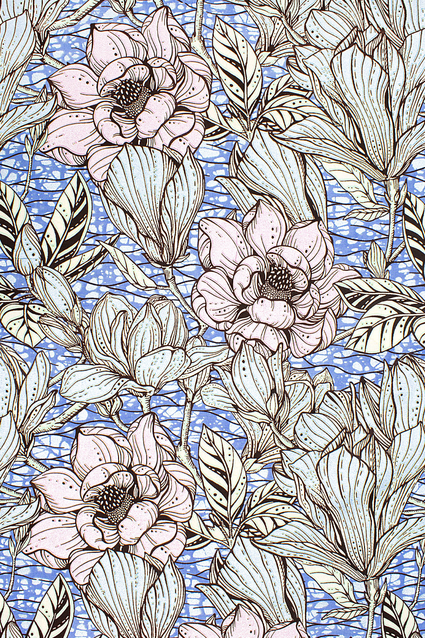 JHG364 - Julius Holland Metallic Wax Print