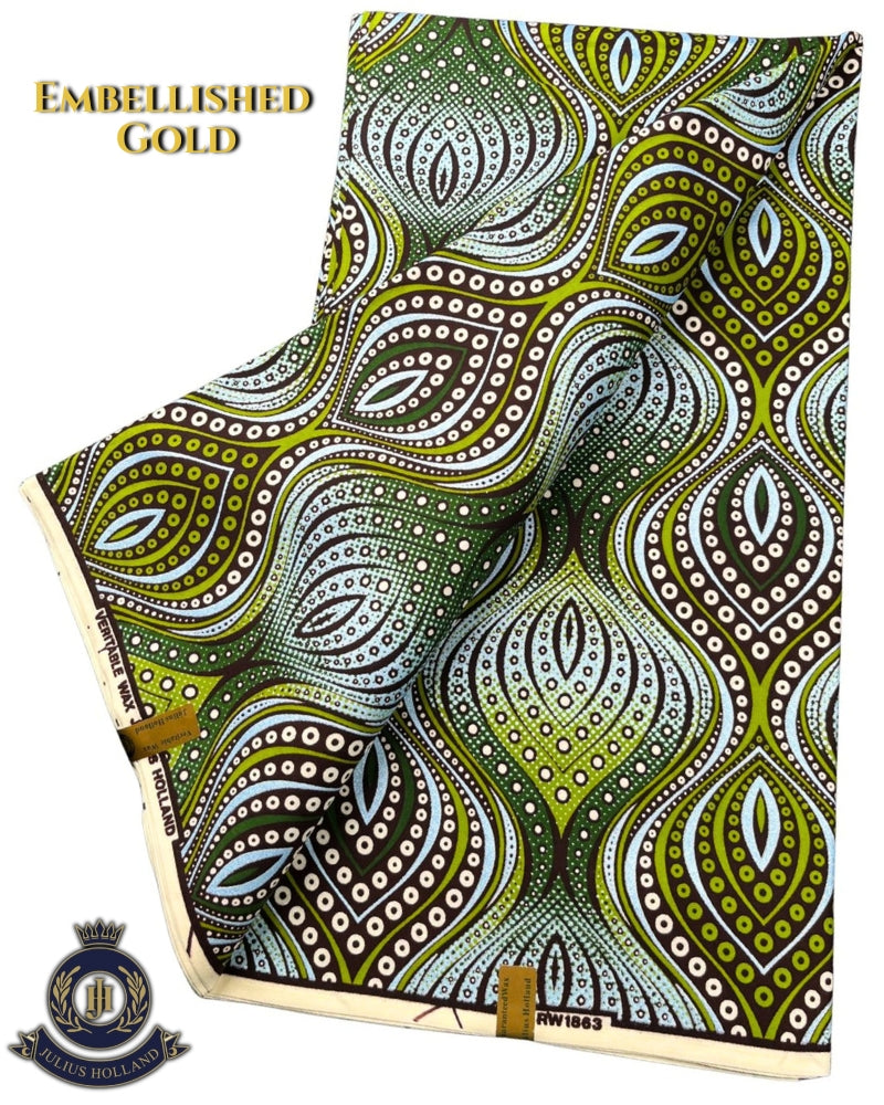 JHG365 - Julius Holland Metallic Wax Print
