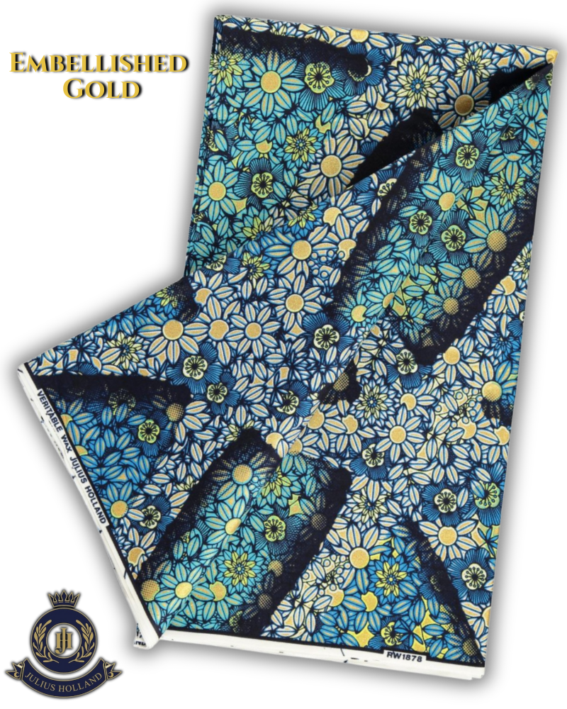 JHG367 - Julius Holland Embellished Wax Print