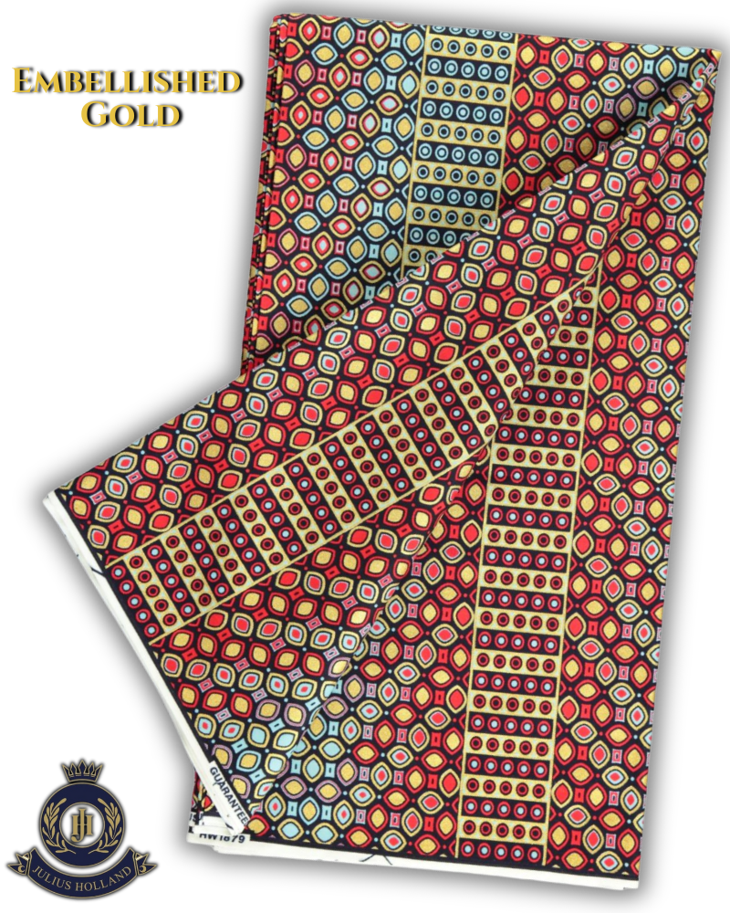 JHG369 - Julius Holland Embellished Wax Print