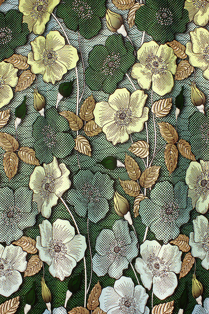 JHG375 - Julius Holland Metallic Wax Print
