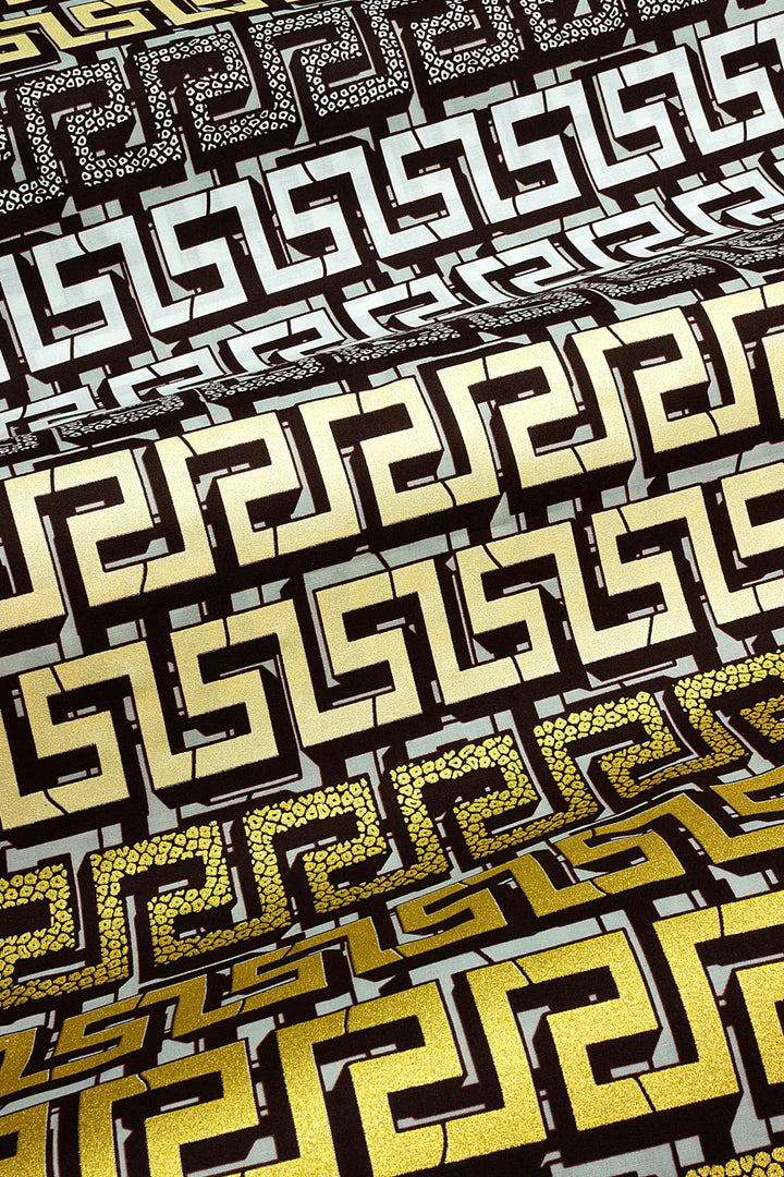 JHG385 - Julius Holland Metallic Wax Print