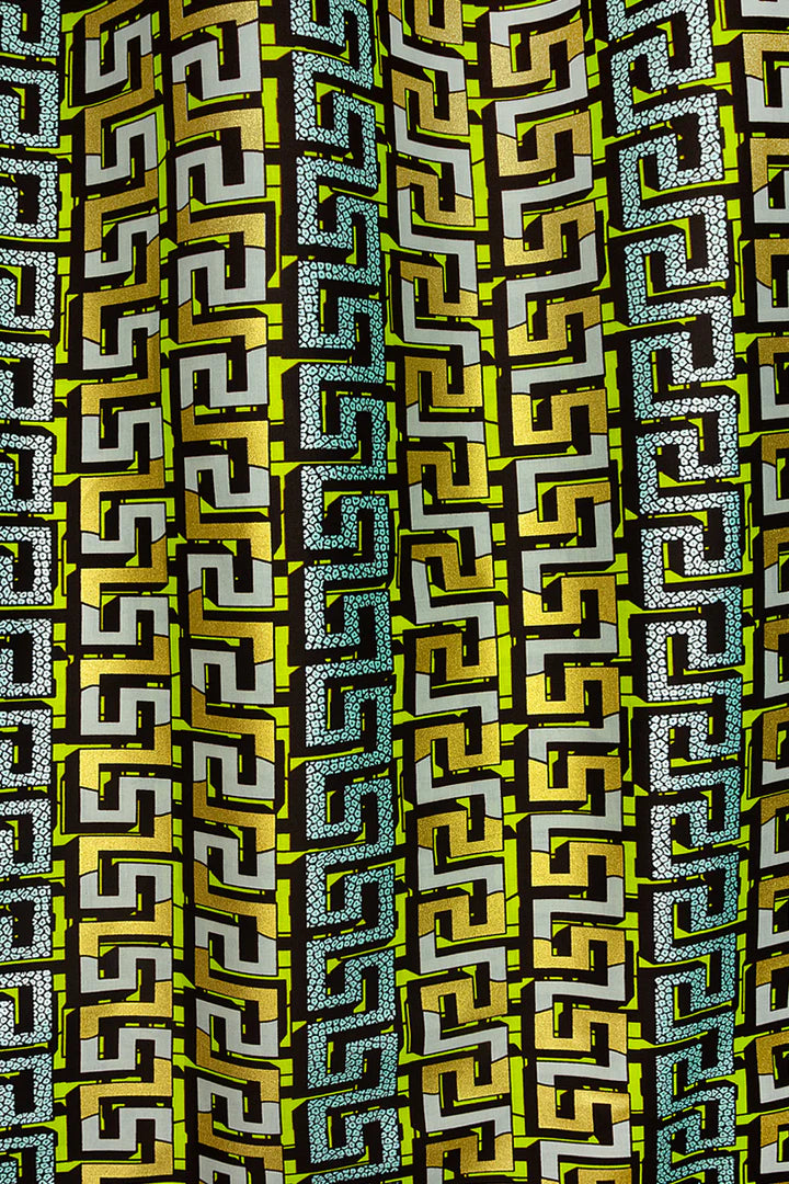 JHG387 - Julius Holland Metallic Wax Print