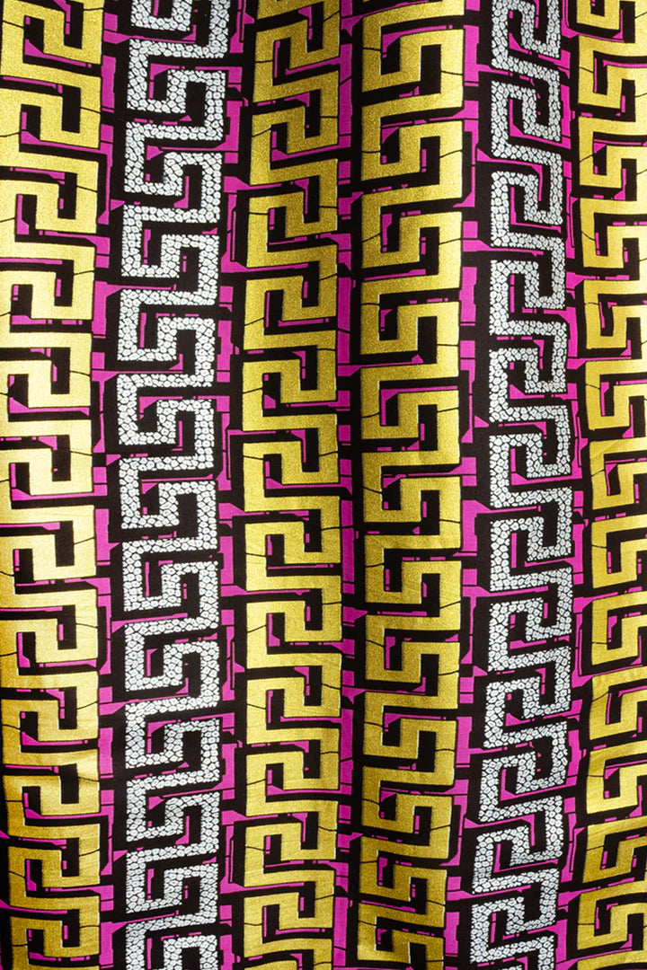 JHG388 - Julius Holland Metallic Wax Print