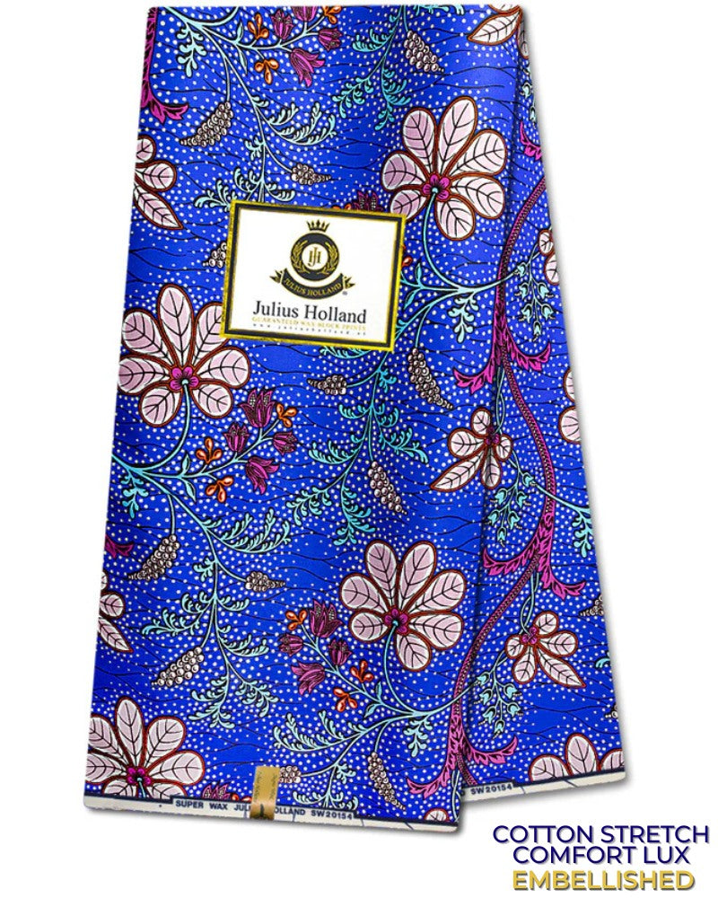 JHG394-LX - Julius Holland Cotton Stretch Comfort Lux Embellished