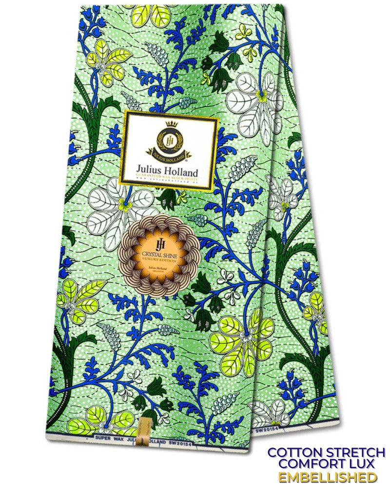 JHG396-LX - Julius Holland Cotton Stretch Comfort Lux Embellished