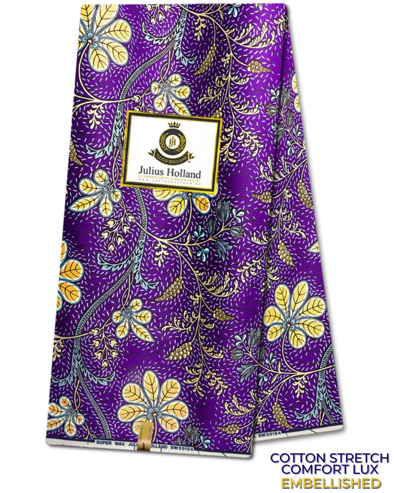 JHG397-LX - Julius Holland Cotton Stretch Comfort Lux Embellished