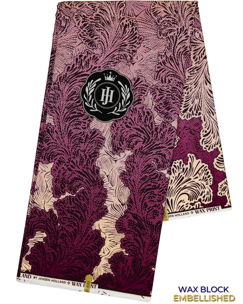 JHG398 - Julius Holland Metallic Wax Print
