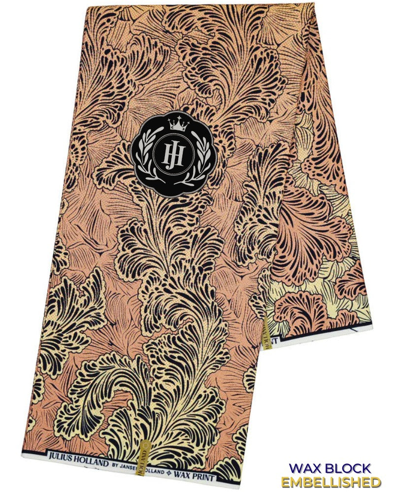 JHG399 - Julius Holland Metallic Wax Print