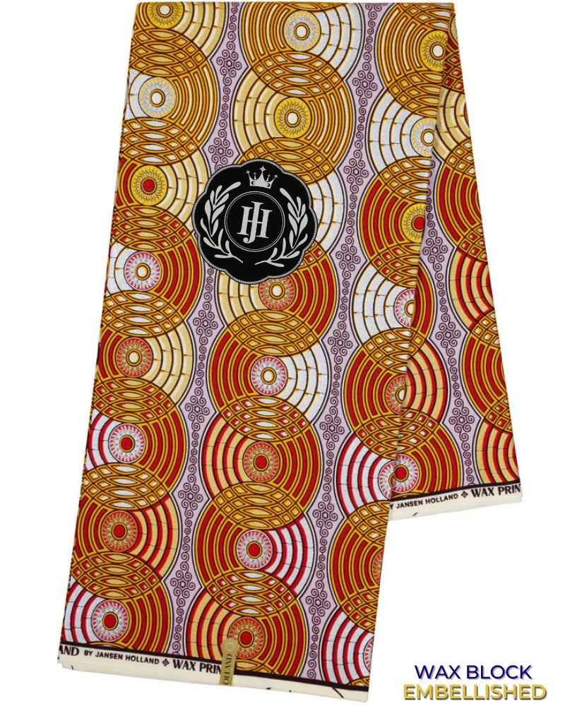 JHG402 - Julius Holland Metallic Wax Print
