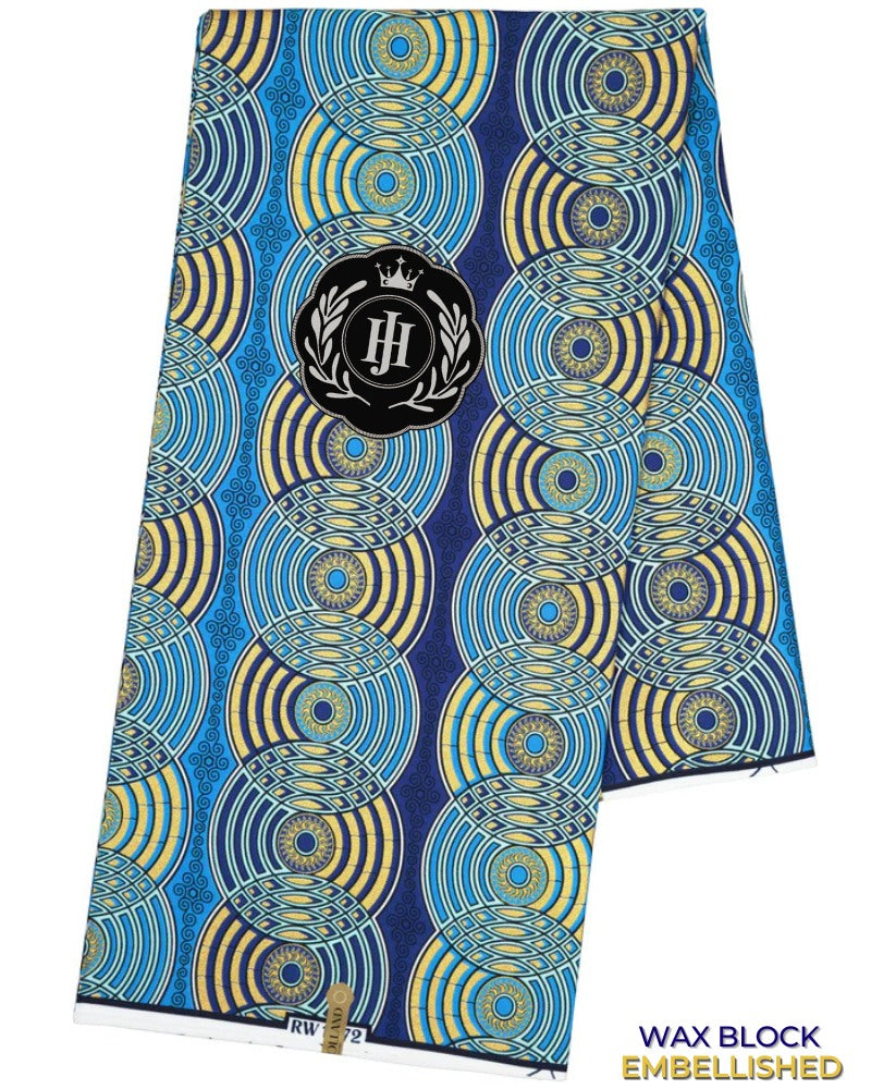 JHG403 - Julius Holland Metallic Wax Print