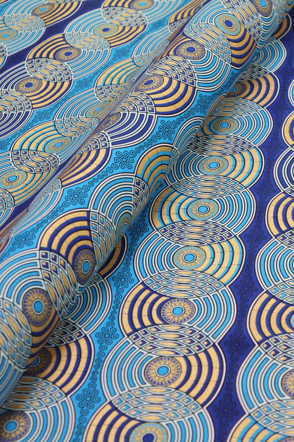 JHG403 - Julius Holland Metallic Wax Print