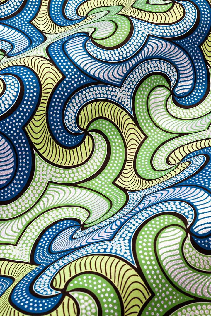 JHG404 - Julius Holland Metallic Wax Print