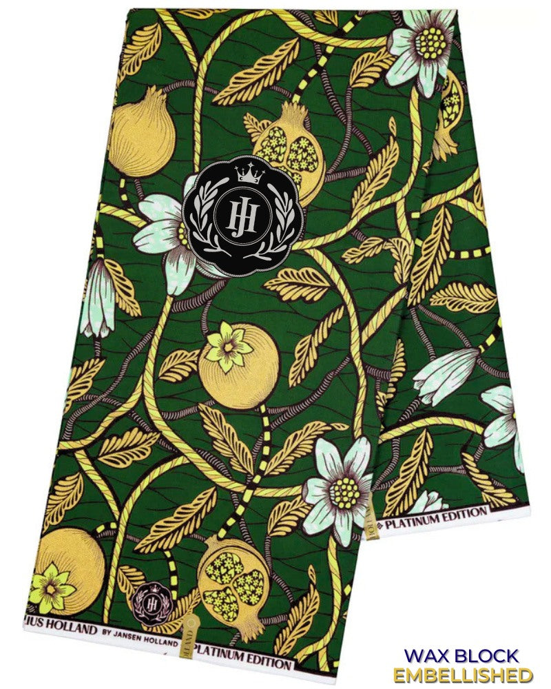 JHG405 - Julius Holland Metallic Wax Print