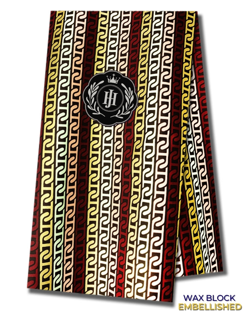 JHG415 - Julius Holland Embellished Wax Print