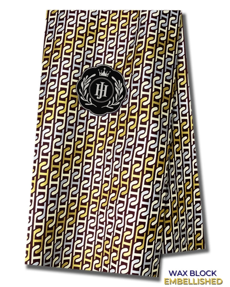 JHG416 - Julius Holland Embellished Wax Print