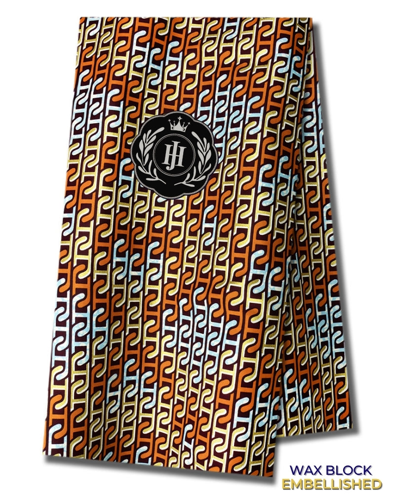 JHG417 - Julius Holland Embellished Wax Print