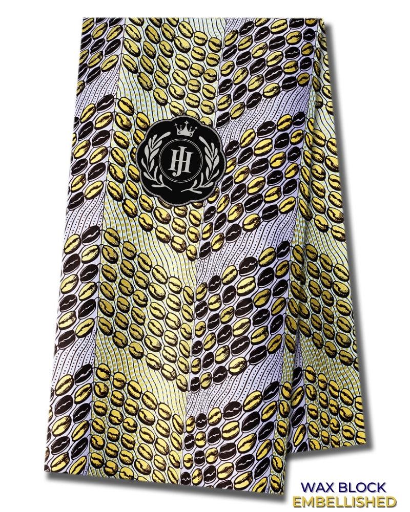 JHG420 - Julius Holland Embellished Wax Print