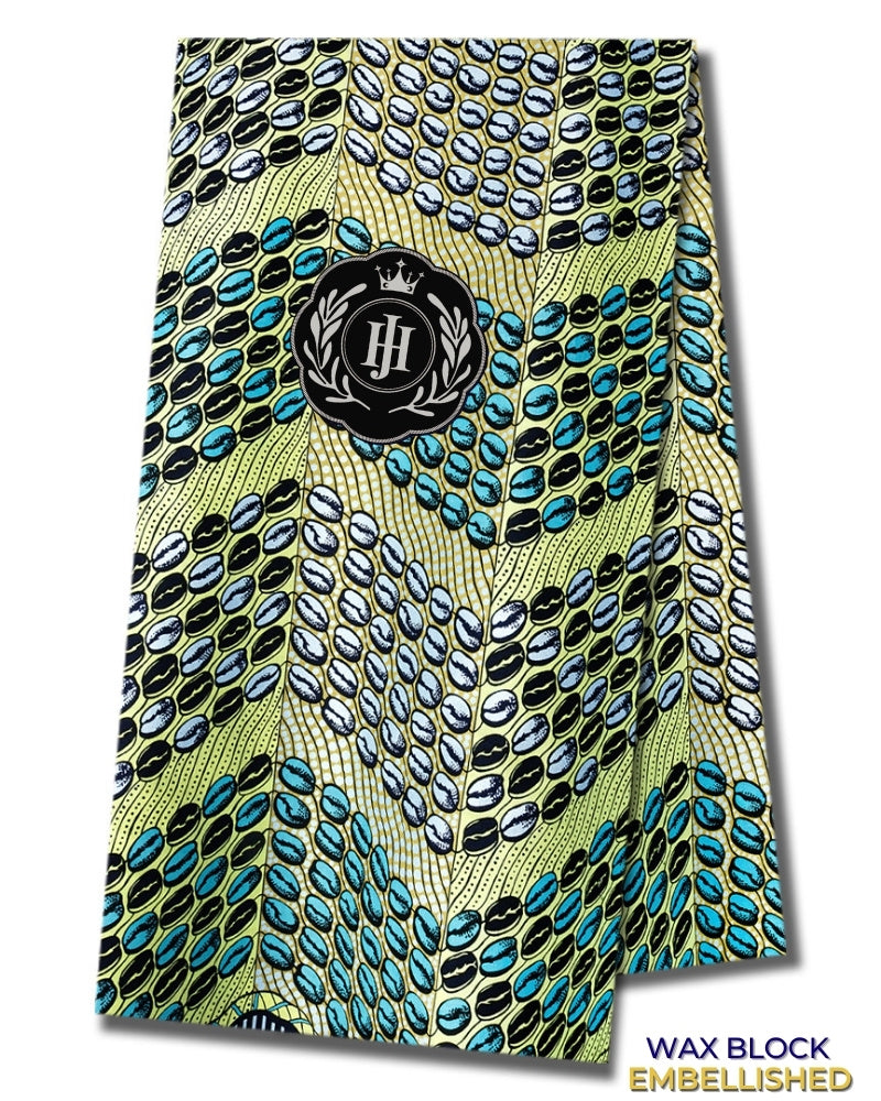 JHG421 - Julius Holland Embellished Wax Print