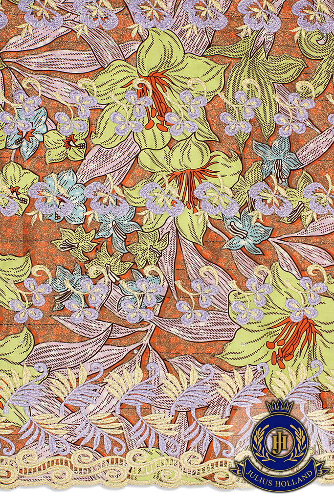 JHL003-A - Julius Holland Embellished Glitter Lace