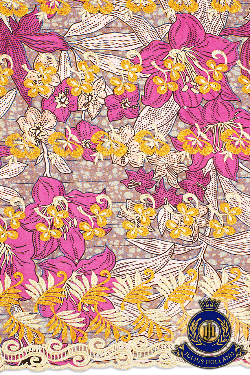 JHL003-D - Julius Holland Embellished Glitter Lace