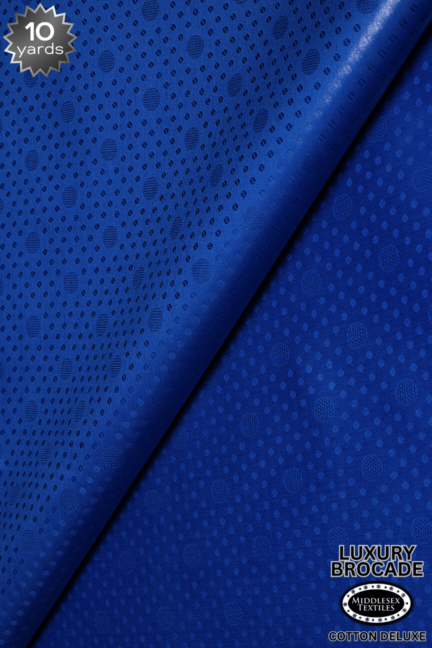 LBD015-RBL - Luxury Middlesex Brocade Deluxe - Royal Blue (10 yards)