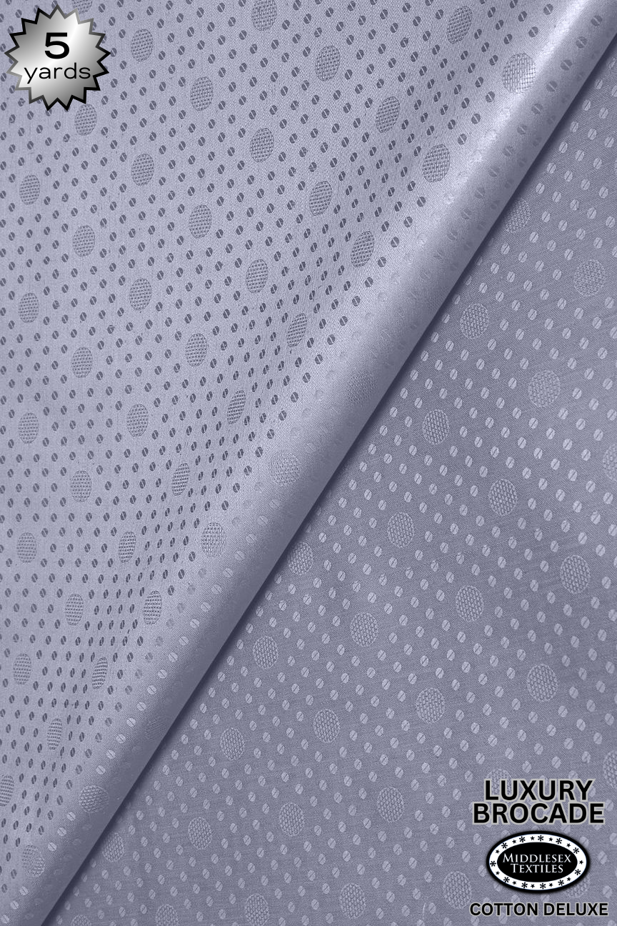 LBD015F-GRY - Luxury Middlesex Brocade Deluxe - Ash Grey (5 yards)