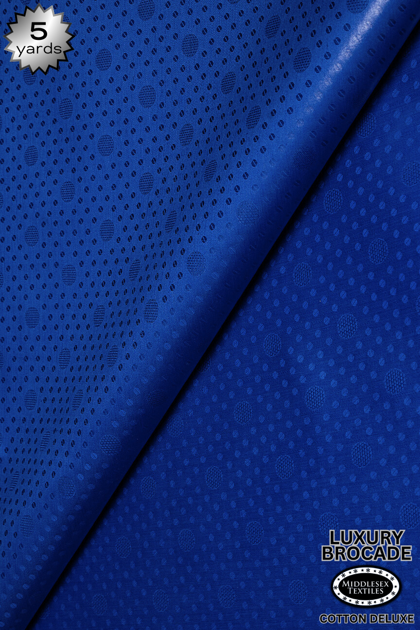 LBD015F-RBL - Luxury Middlesex Brocade Deluxe - Royal Blue (5 yards)
