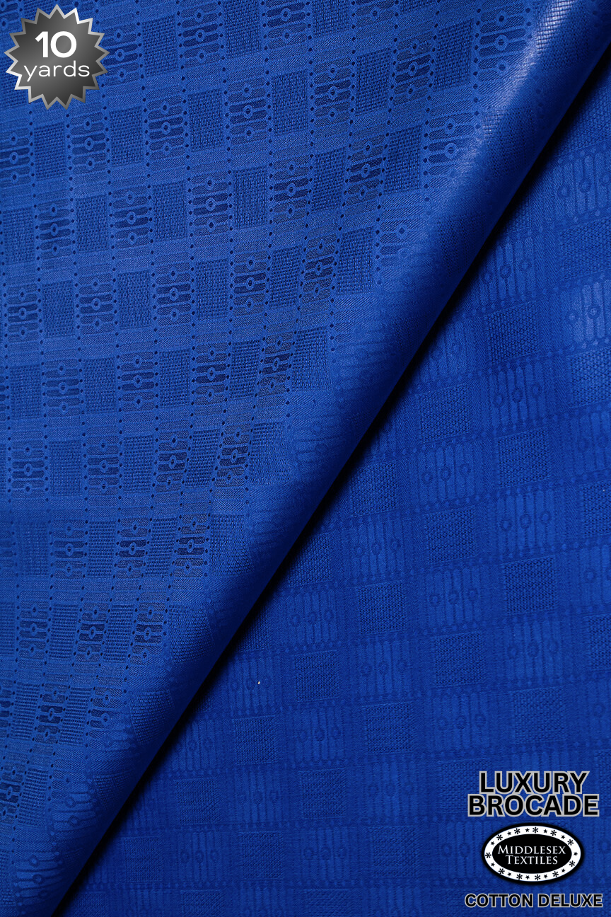LBD016-RBL - Luxury Middlesex Brocade Deluxe - Royal Blue (10 yards)