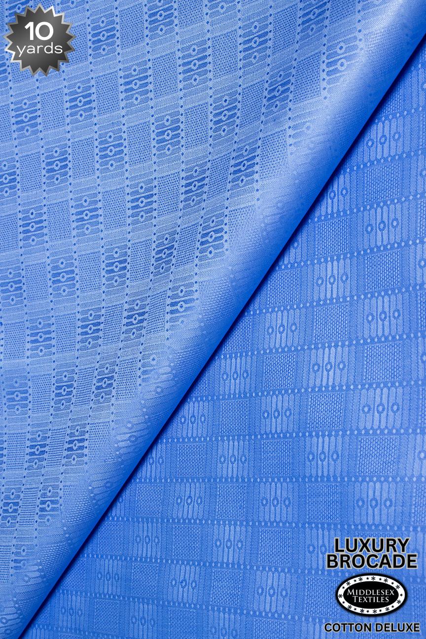 LBD016-SKB - Luxury Middlesex Brocade Deluxe - Sky Blue (10 yards)