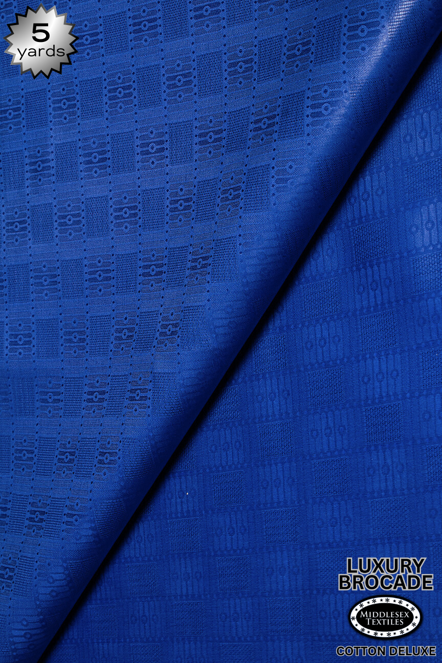 LBD016F-RBL - Luxury Middlesex Brocade Deluxe - Royal Blue (5 yards)