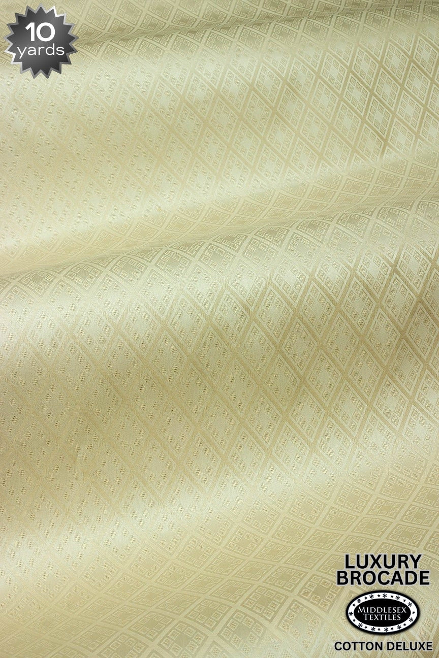 LBD017-BGE - Luxury Middlesex Brocade Deluxe - Beige (10 yards)