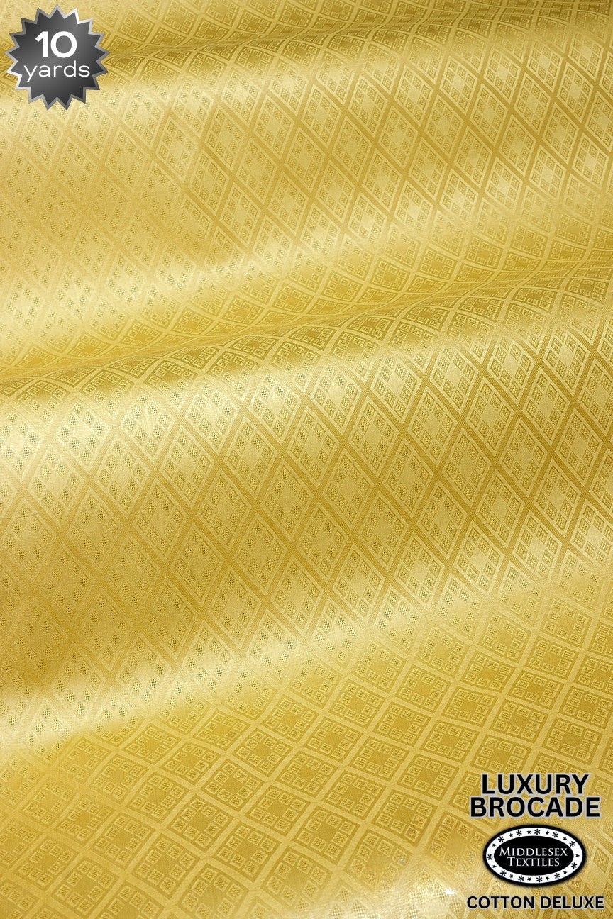 LBD017-GLD - Luxury Middlesex Brocade Deluxe - Gold (10 yards)