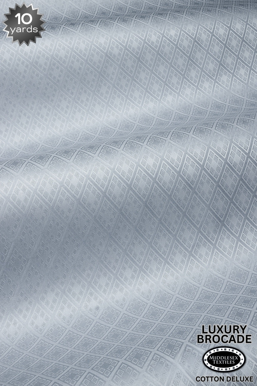 LBD017-GRY - Luxury Middlesex Brocade Deluxe - Ash Grey (10 yards)