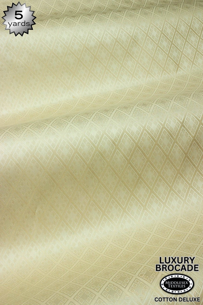 LBD017F-BGE - Luxury Middlesex Brocade Deluxe - Beige (5 yards)
