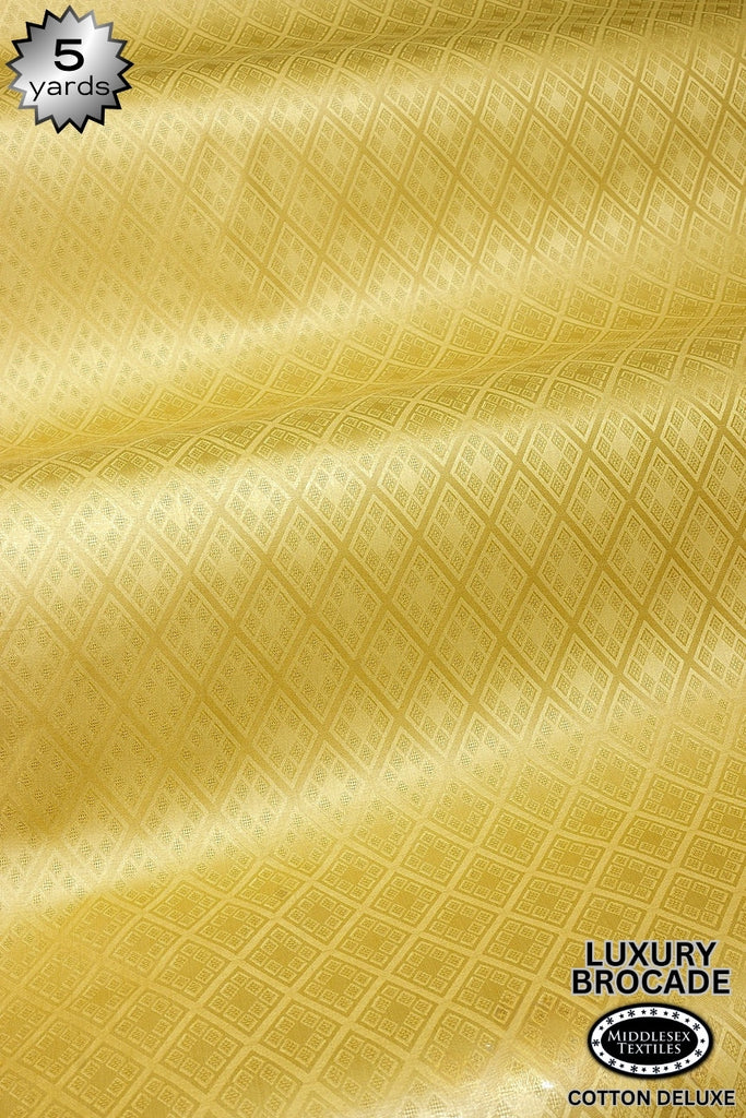 LBD017F-GLD - Luxury Middlesex Brocade Deluxe - Gold (5 yards)