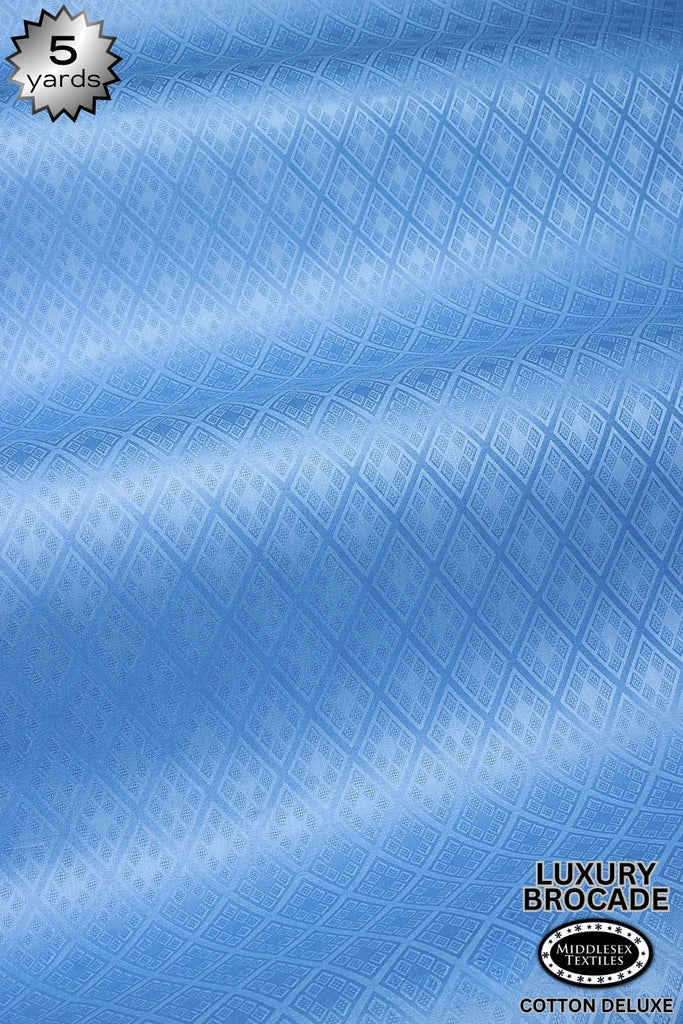 LBD017F-SKB - Luxury Middlesex Brocade Deluxe - Sky Blue (5 yards)