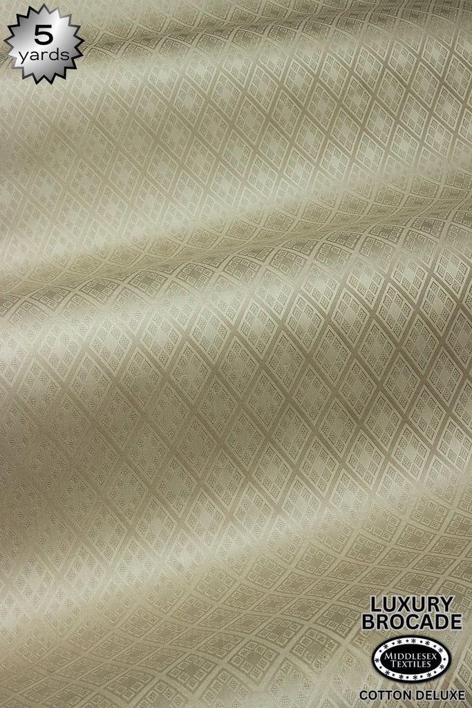 LBD017F-STN - Luxury Middlesex Brocade Deluxe - Stone (5 yards)