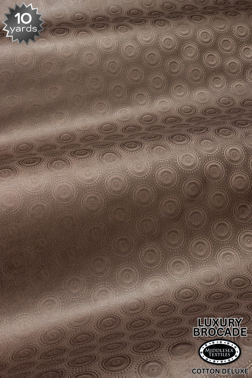 LBD018-CHB - Luxury Middlesex Brocade Deluxe - Chocolate Brown (10 yards)