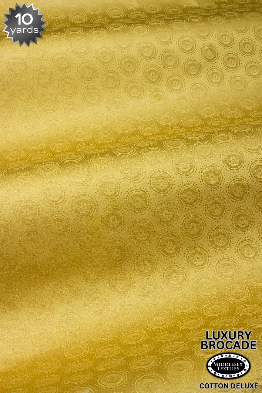 LBD018-GLD - Luxury Middlesex Brocade Deluxe - Gold (10 yards)