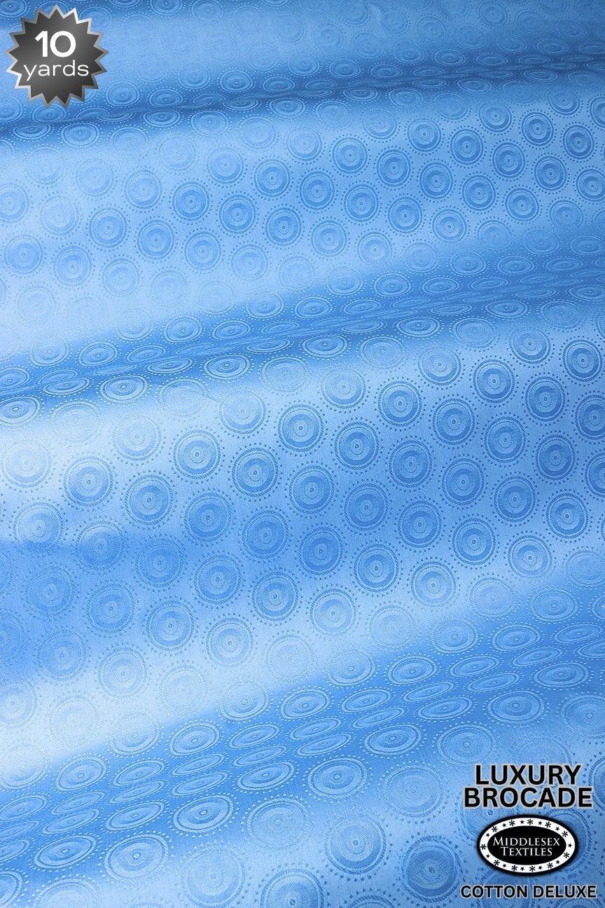 LBD018-SKB - Luxury Middlesex Brocade Deluxe - Sky Blue (10 yards)