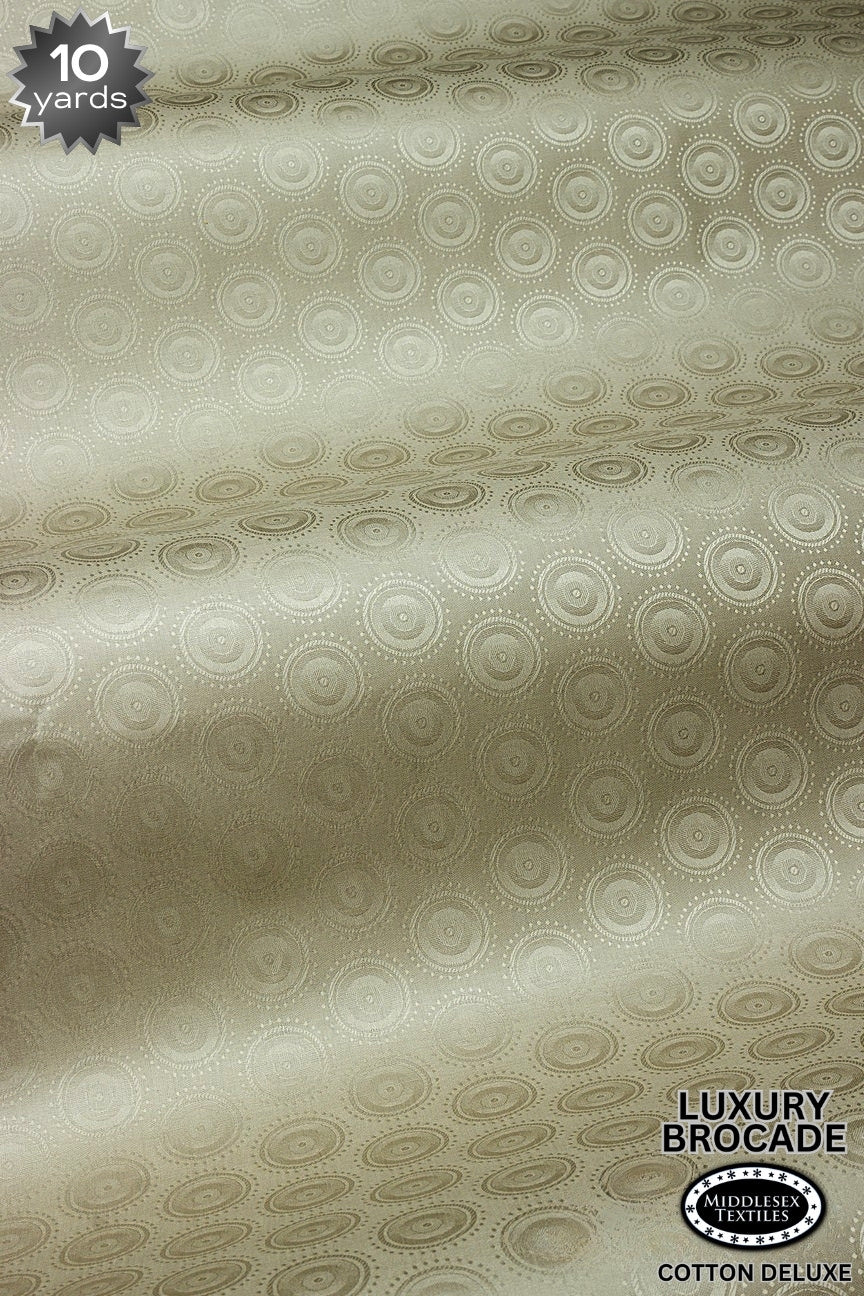 LBD018-STN - Luxury Middlesex Brocade Deluxe - Stone (10 yards)