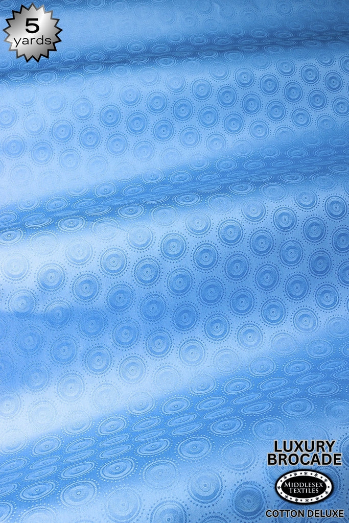 LBD018F-SKB - Luxury Middlesex Brocade Deluxe - Sky Blue (5 yards)