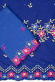 LBL002-RBL - [2pc Set] 5 Yards Voile Lace + 2 Yards Net Fabric - Royal Blue