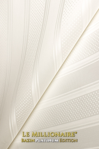 LMBP038-IVO - Le Millionaire Brocade Platinum - Ivory (5 Yards)