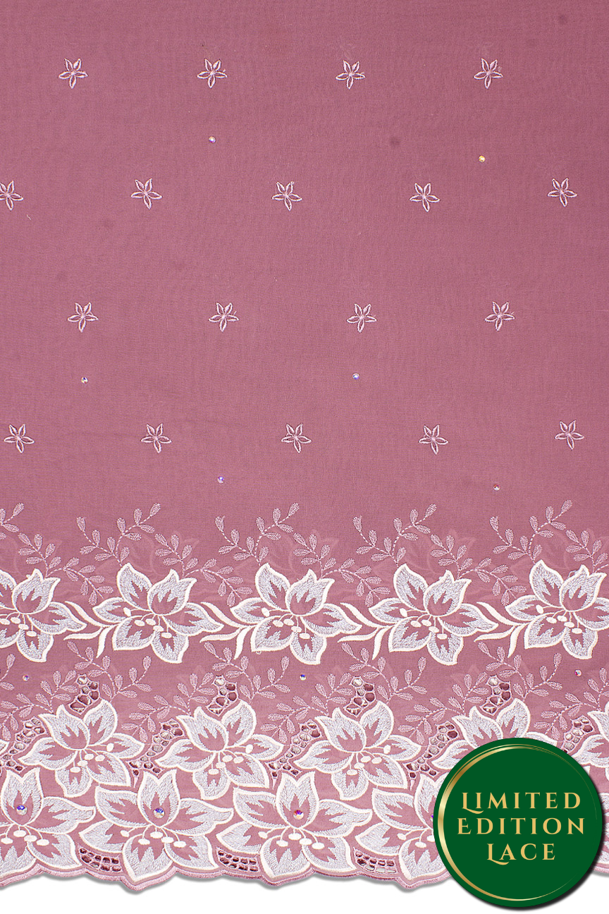 LTD491-ONI - Limited Edition Voile Lace - Dark Onion Pink