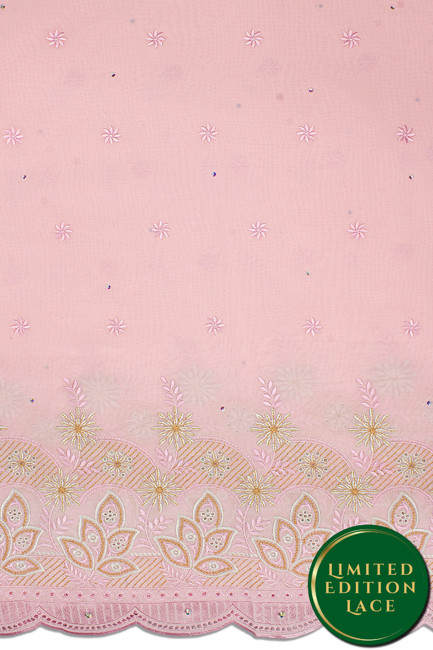LTD492-BPK - Limited Edition Voile Lace - Baby Pink