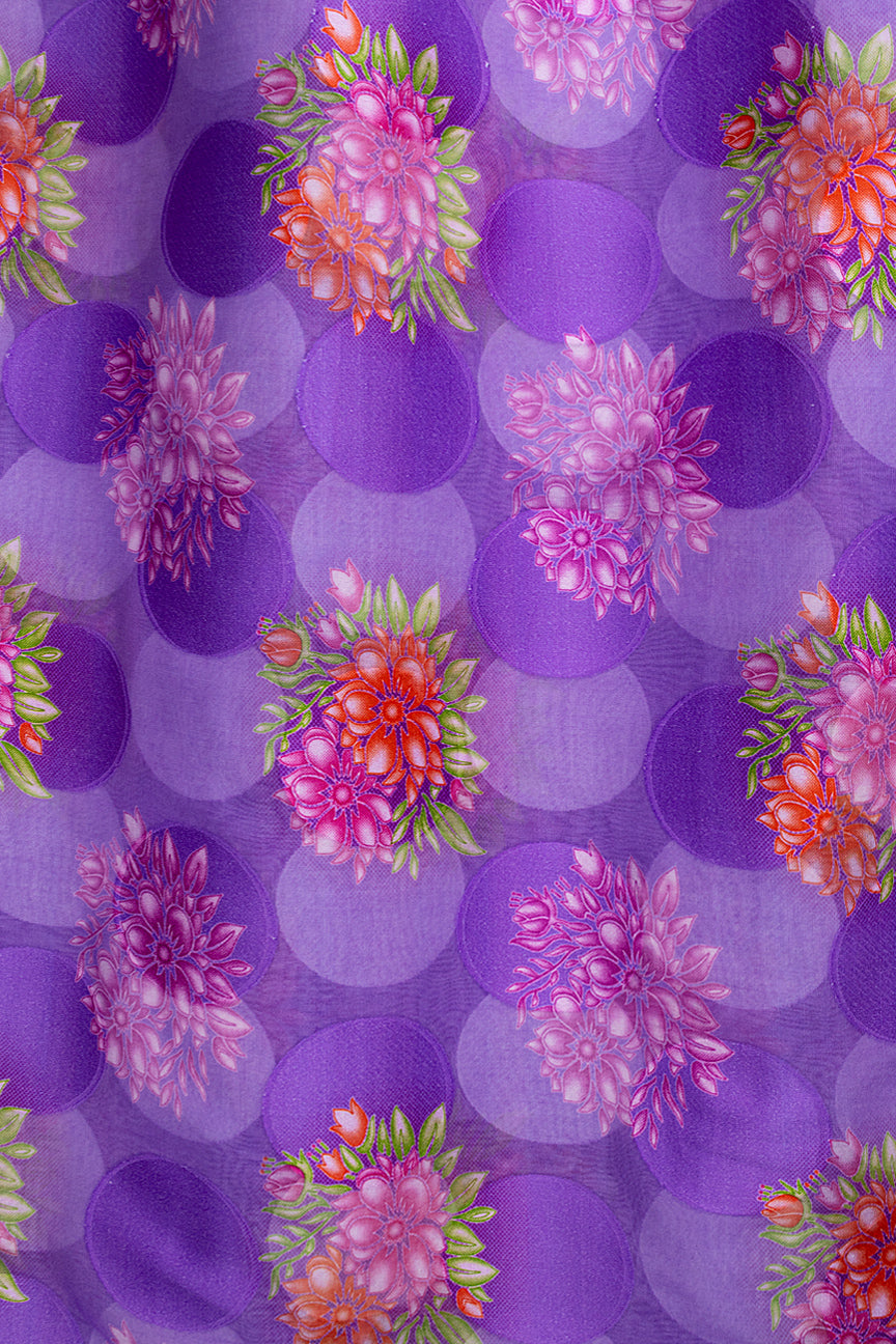LVJ028-LAV - Ladies' Swiss Voile Jacquard - Lavender (5 yards)