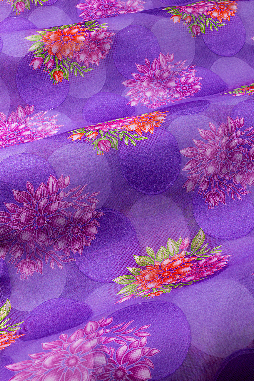 LVJ028-LAV - Ladies' Swiss Voile Jacquard - Lavender (5 yards)